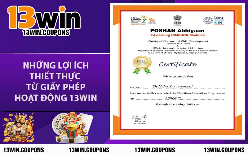 Những Lợi Ích Thiết Thực Từ Giấy Phép Hoạt Động 13WIN